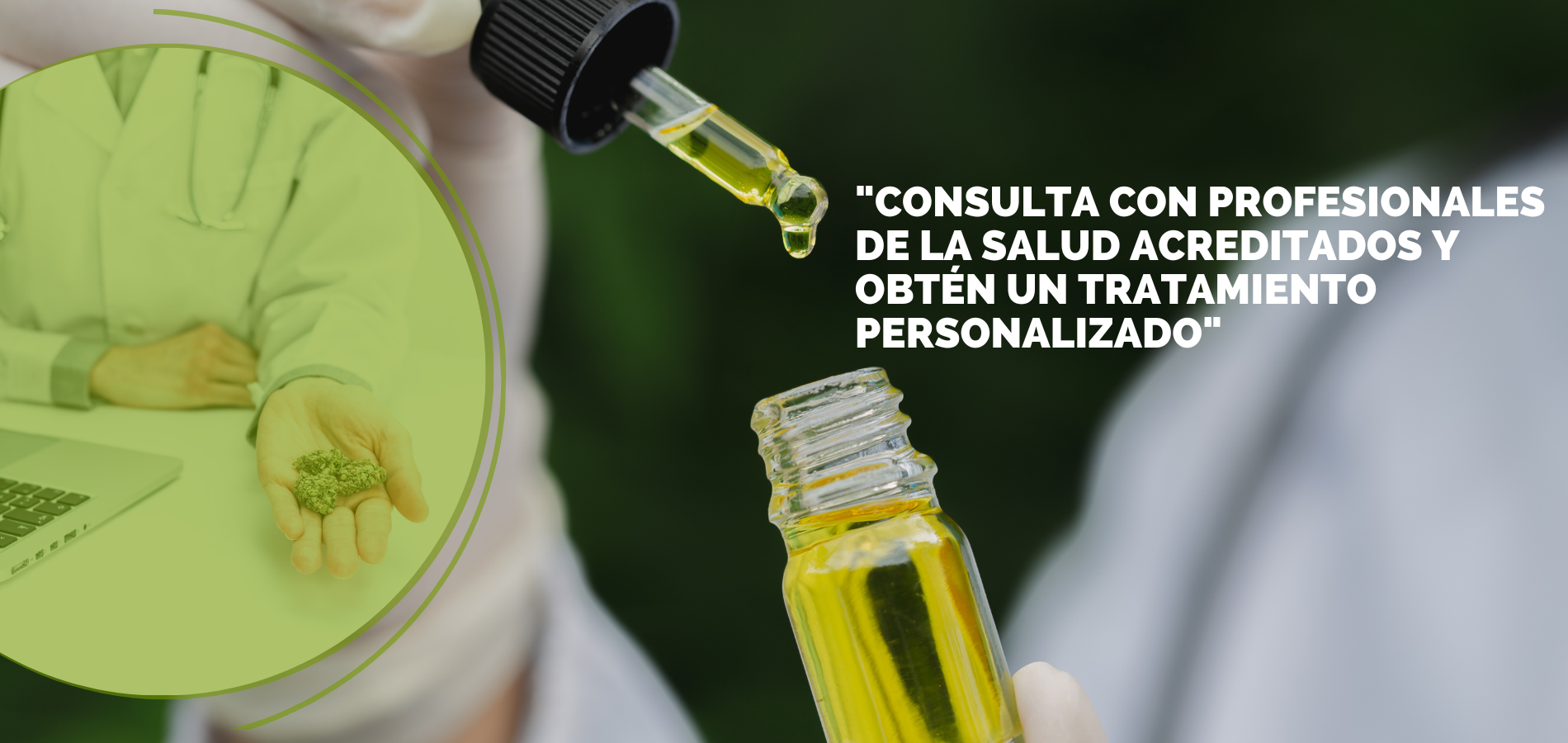 Gotero vertiendo aceite en vial — consulta con profesionales de salud acreditados